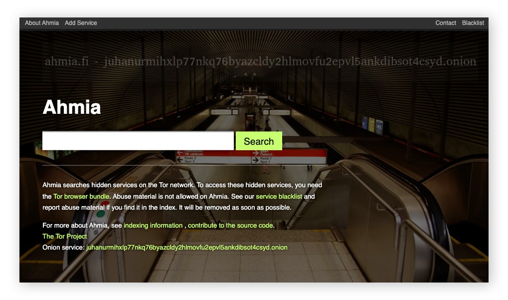 Ahmia ist eine der besten Suchmaschinen für das Darknet.