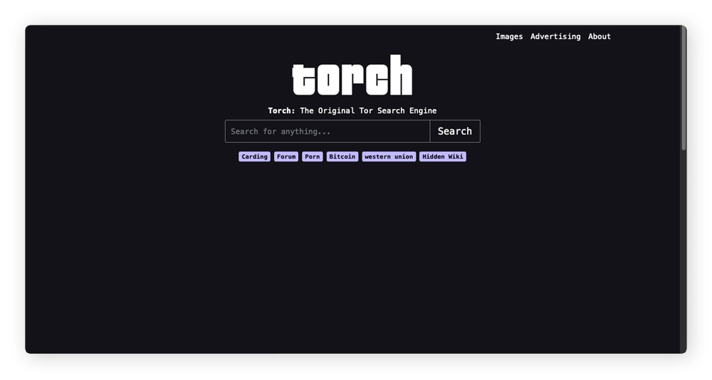 Viele Nutzer besuchen das Darknet über die Suchmaschine Torch.
