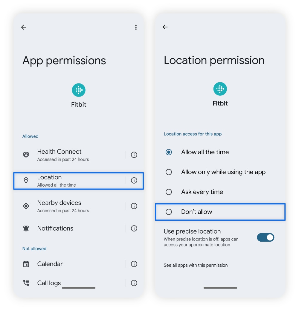 So deaktivieren Sie den Standortzugriff für Apps auf Android-Smartphones.