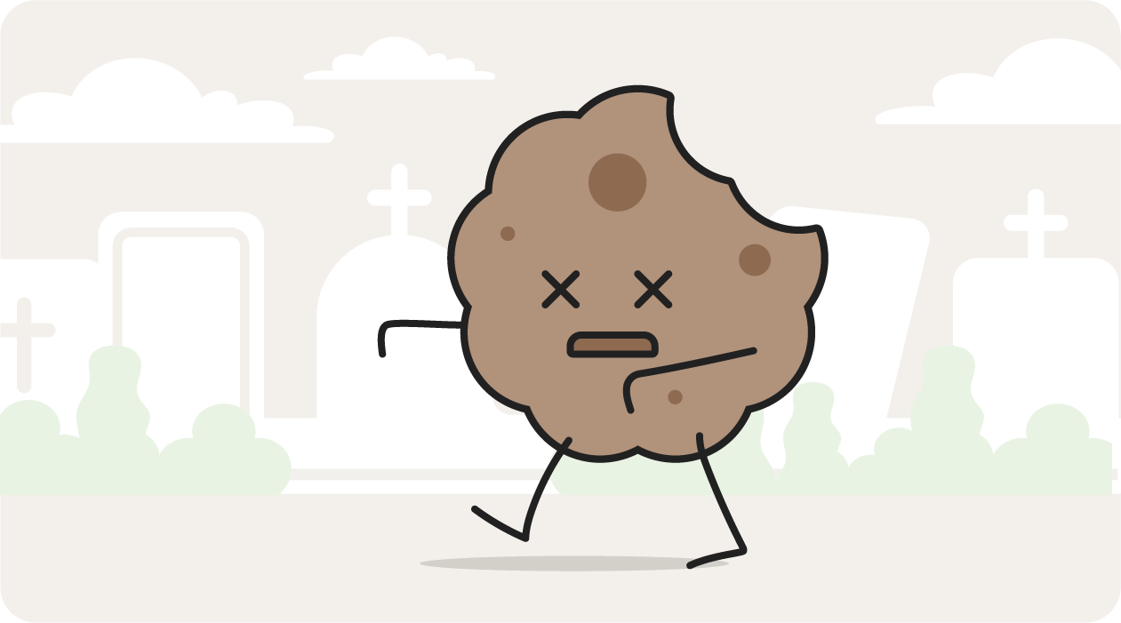 Eine Abbildung eines Zombie-Cookies.